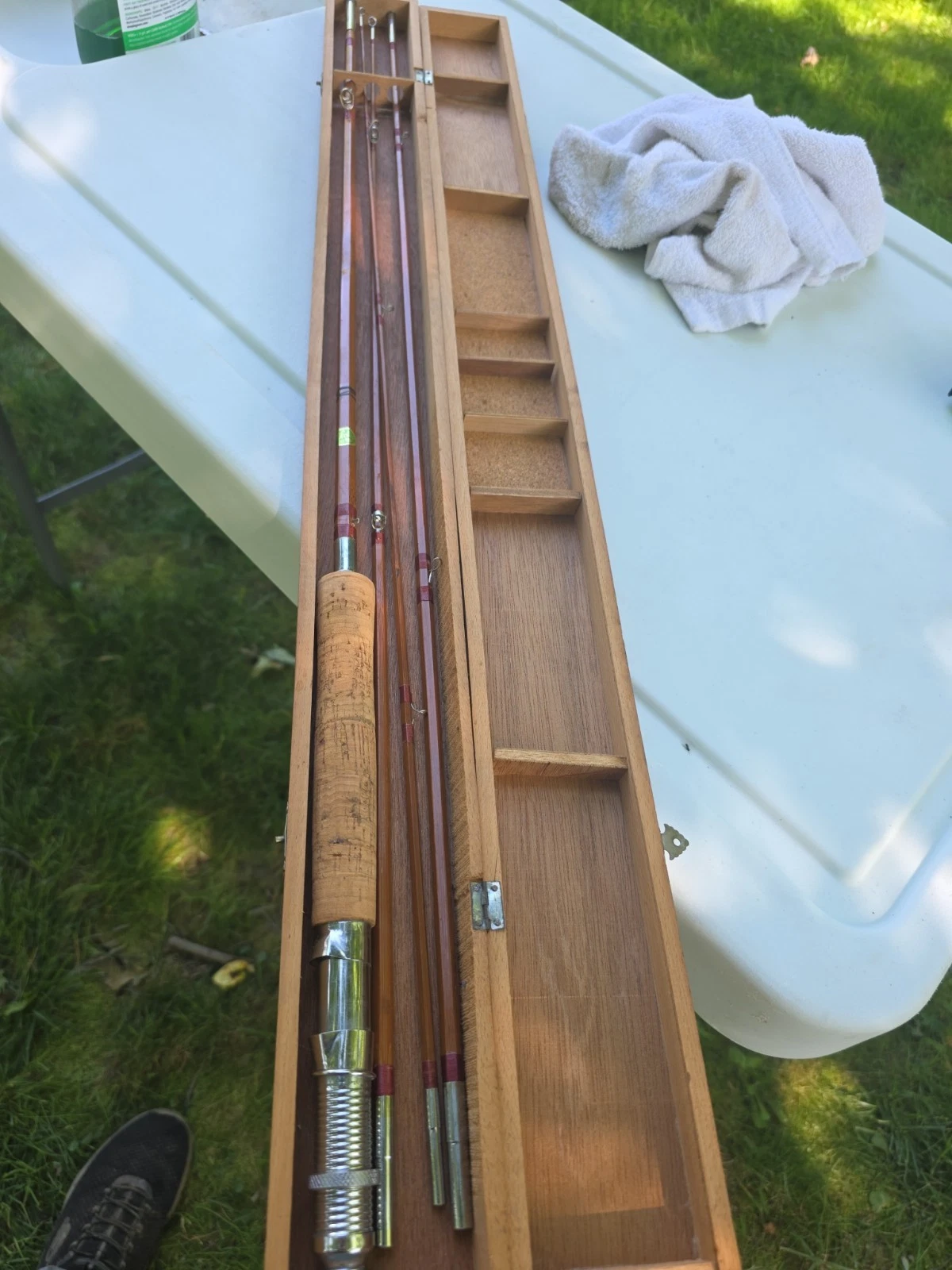 Vintage Vicki Bamboo Fly Rod and Wood Case 4 Pieces Made in Japan 1960's ?