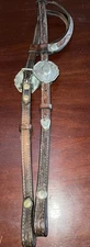 Woods Western Sterling Overlay Show Headstall