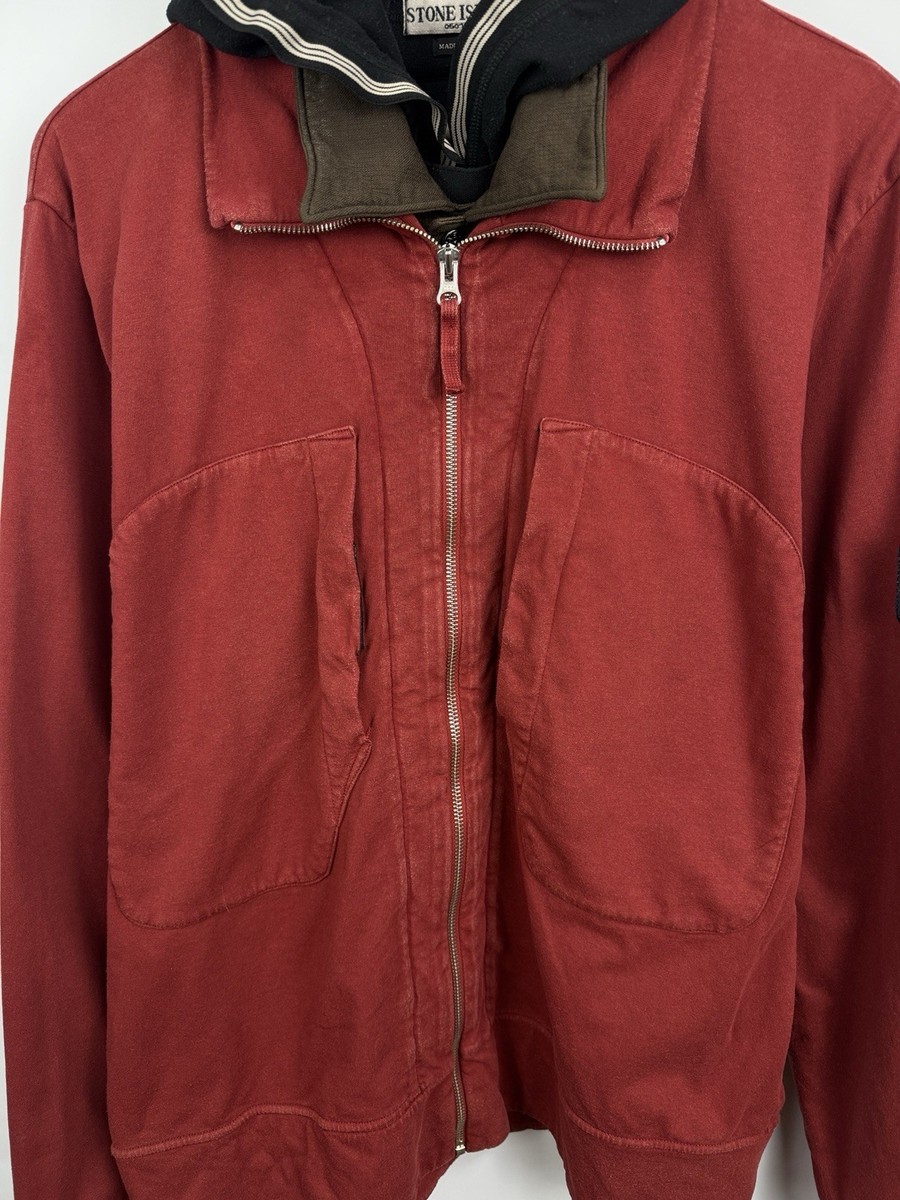🇮🇹 Vintage 90s Stone Island Archive Layered Hooded Jacket Size