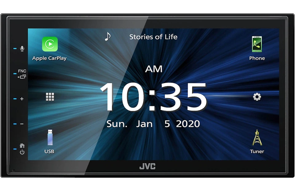 JVC KW-M56BT Digital Multimedia Receiver w/ fixed 6.75" Touchscreen Monitor - Image 3 of 4