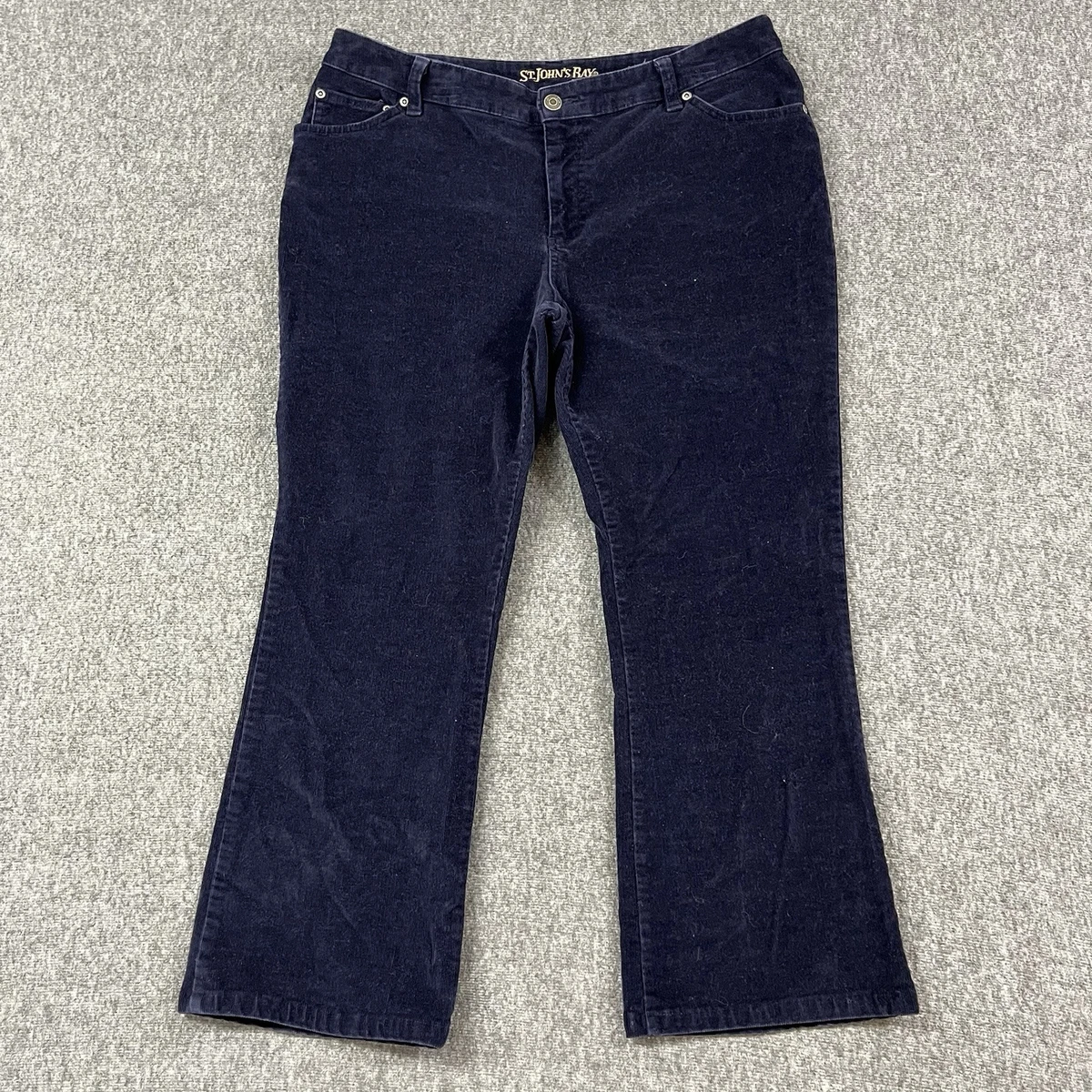 Pantalon St Johns Bay – Velours Côtelé Marron – Taille 14P (petite) – Femme – Neuf