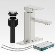 Casavilla Bathroom Faucets, Sink 7.2 inch, 2.Brushed Sealing Glaze