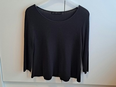 Feinstrickpullover von Peruvian Connection, blau, Gr. M
