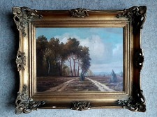 Ölbild (Heidemotiv), 40 x 30 cm, signiert