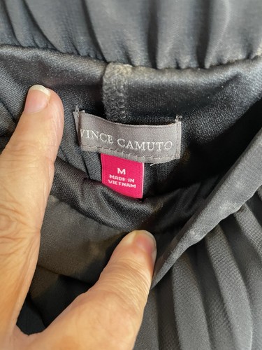 Vince Camuto Damen Größe Medium Plissee Maxirock Schwarz Neu 5266 - Bild 4 von 8