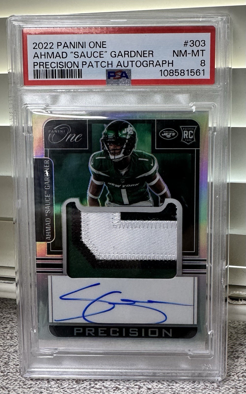 2022 Panini One Precision Rookie Patch Autographs Sauce Gardner 52/99 Auto view 2