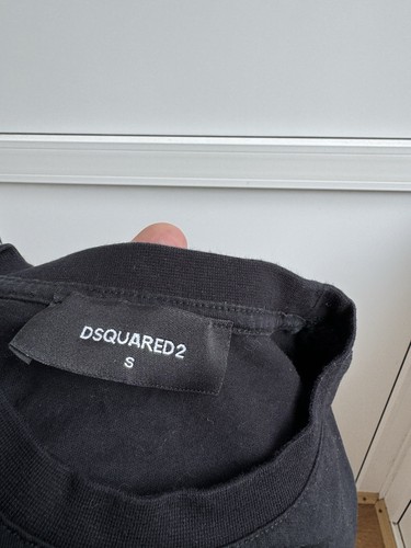 Dsquared2 Shirt S Black Crew Short Sleeve T-Shirt Designer Short Sleeve Mens - Picture 4 of 4