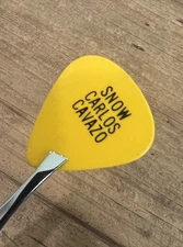 🔥Rare🔥 Quiet Riot Snow CarlosCavazo Vintage Guitar Pick - 1980 Snow Tour