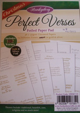 12 sheets mix Foiled Christmas 1 Wishes card verses 48 in total. Silver and Gold