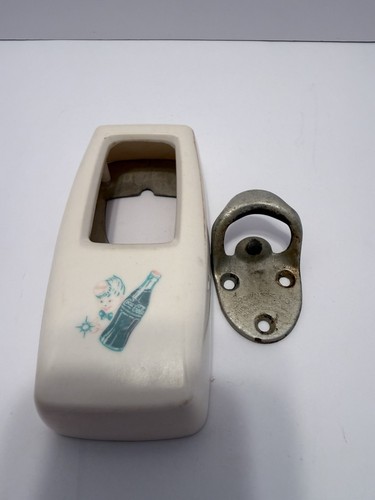 Vtg. Coca-Cola Boy Coke Bottle Cap Catcher & Opener by Brown Mfg. 1950's USA