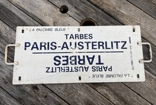 Vintage French Train Destination Sign – Paris Austerlitz SNCF (Double Sided)