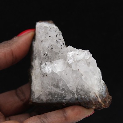 Rohquarz aus Sammlung mit Goethit, Marokko 140gr 85mm Marokko
