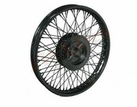 FüR Royal Enfield 80 Speichen Heck Schwarz Pulver Stahl Felge Wm2-48.3Cm Gec