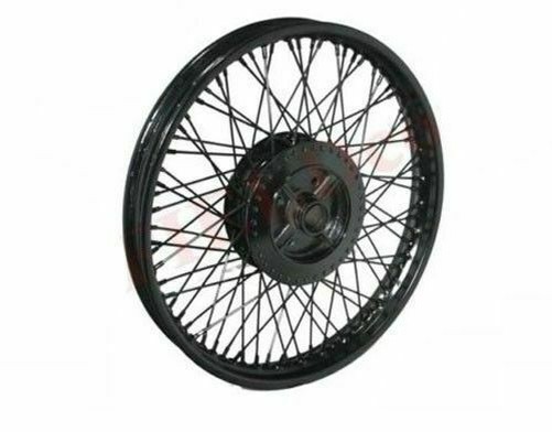 FüR Royal Enfield 80 Speichen Heck Schwarz Pulver Stahl Felge Wm2-48.3Cm Gec-image