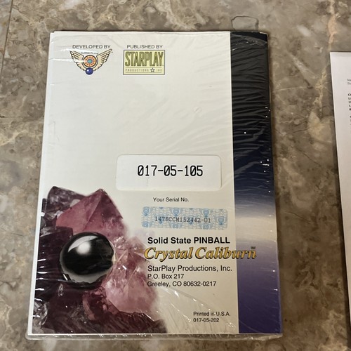 Crystal Caliburn Solid State Pinball Vintage Apple iOS Macintosh 3.5 Disk 1993 - Picture 5 of 5
