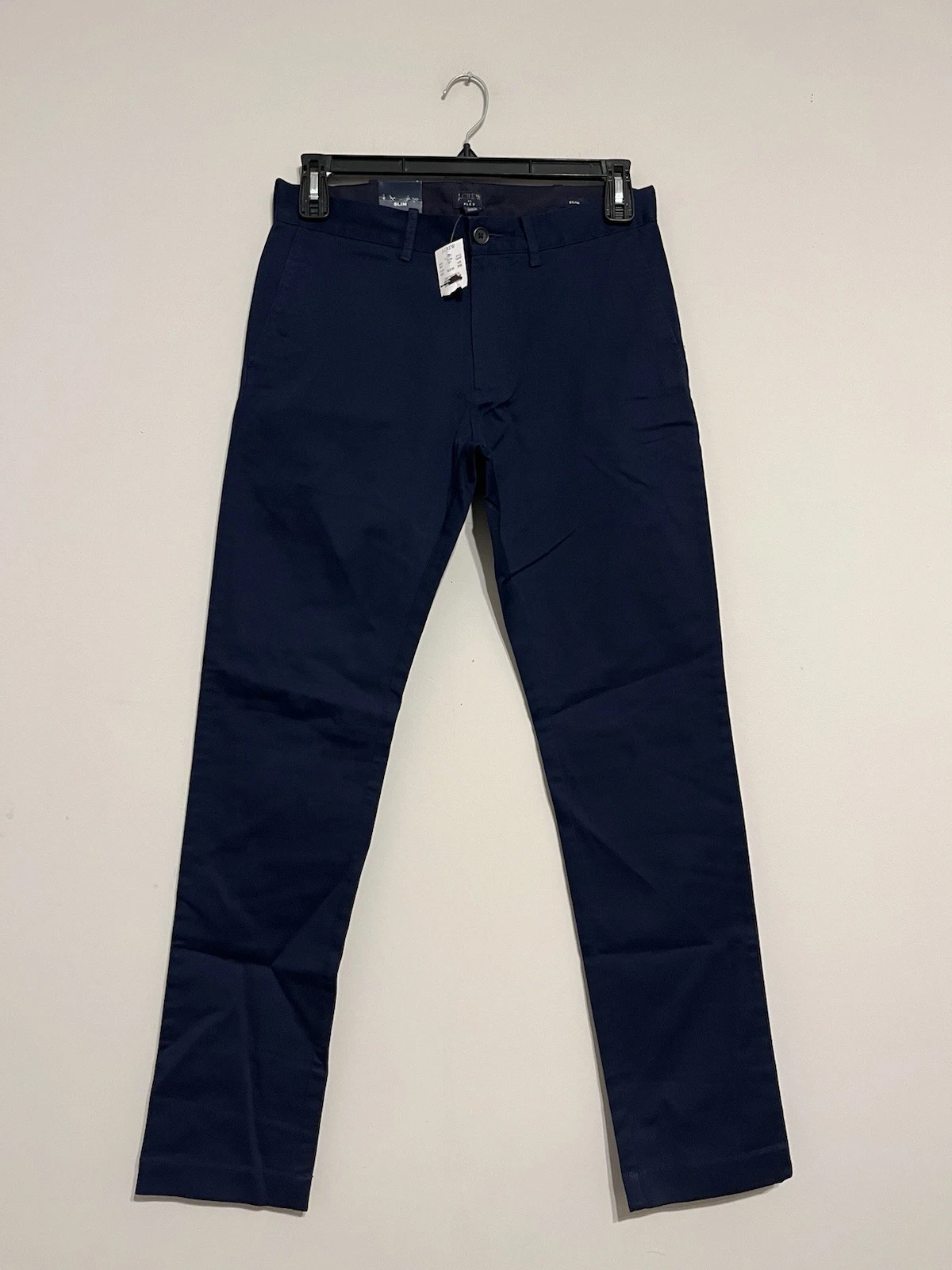 NEW J. Crew Factory Men’s Slim Flex Chino 30 X 32 Navy Cotton Stretch NWT