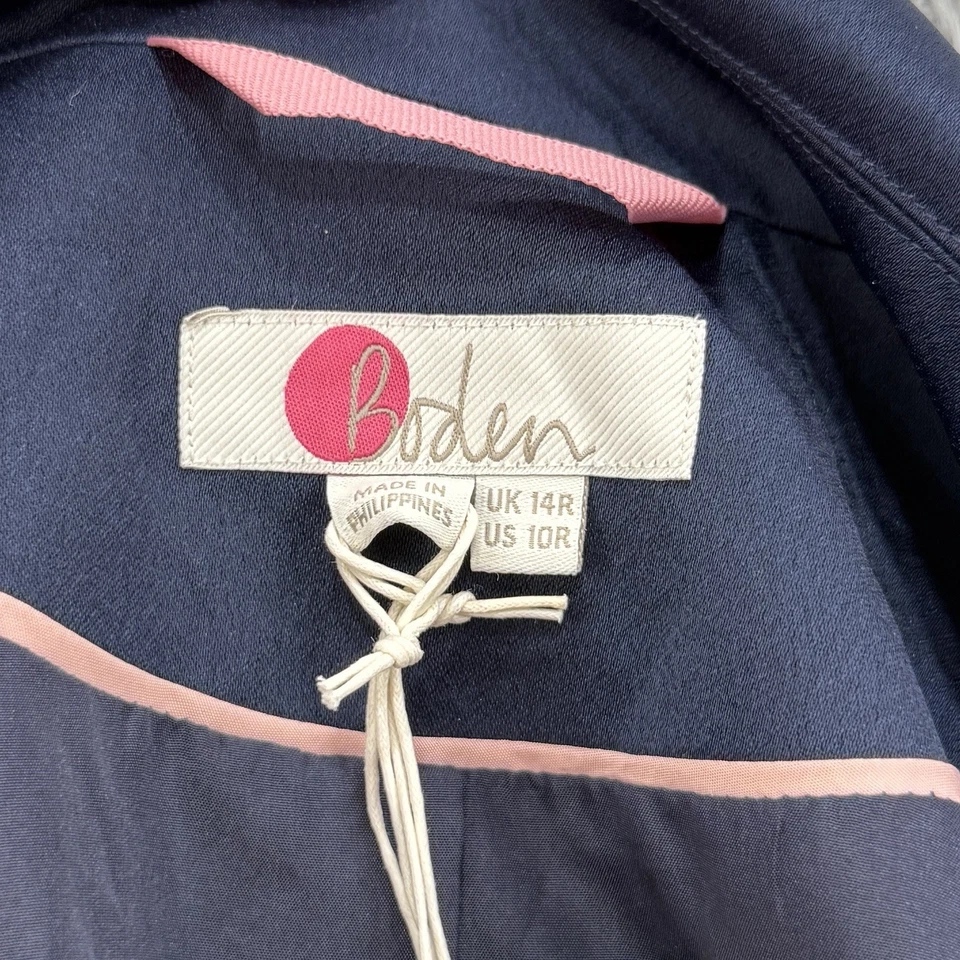 Boden Blazer женщин 10R синий горошек новый с Ярлыками Rhea женская карьера офис классический атлас - Изображение 3 из 4