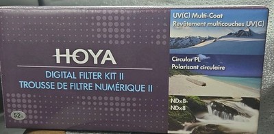 Hoya HK-DG52 II 52mm Filters Uv Multi Coat Filter, Circular PL Filter, NDx8 Filt