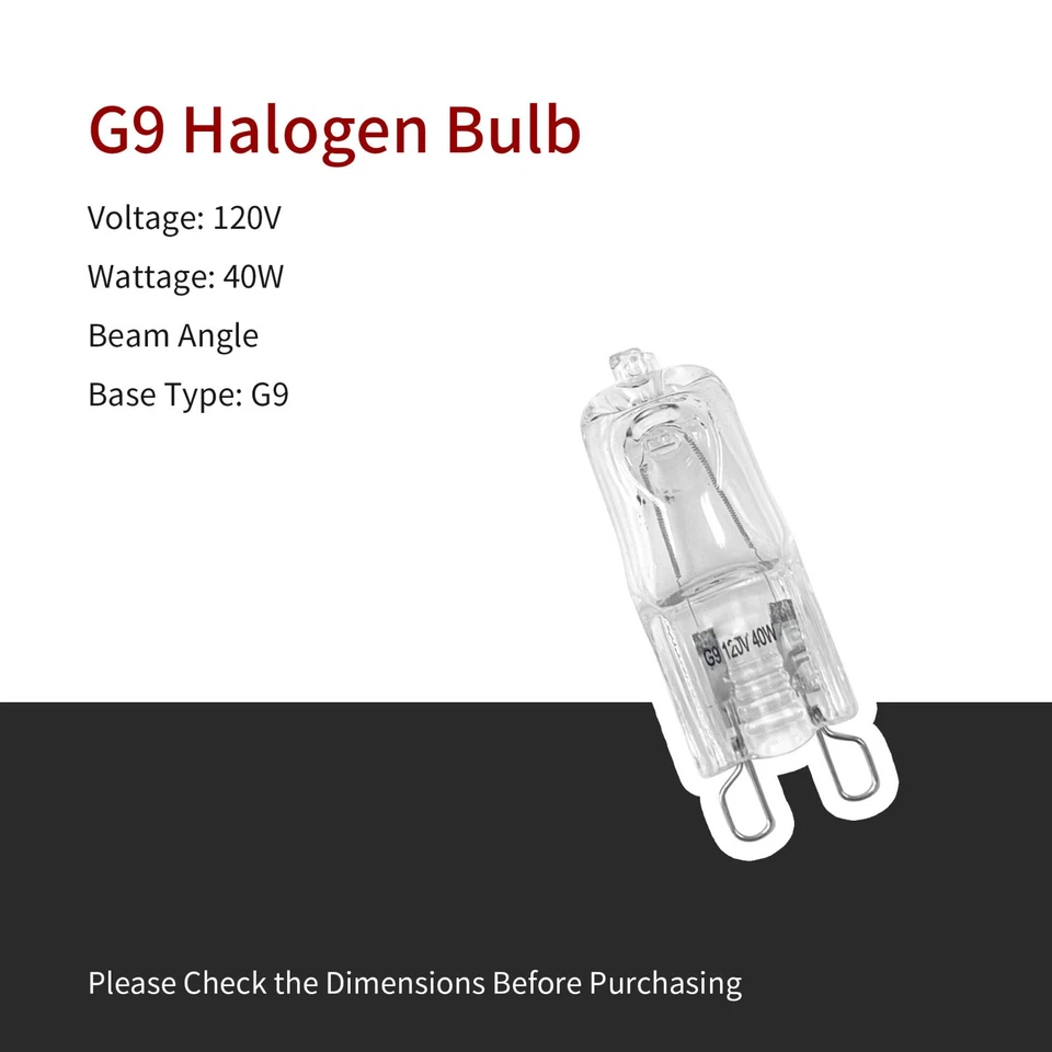 12 Piezas G9 Base 40W Bombillas Halógenas 120V Bombillas LED (OL-G107) Foto 3 de 4