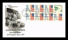 DR JIM STAMPS US COVER FLAG OVER CAPITOL BOOKLET PANE FIRST DAY ISSUE ARTCRAFT