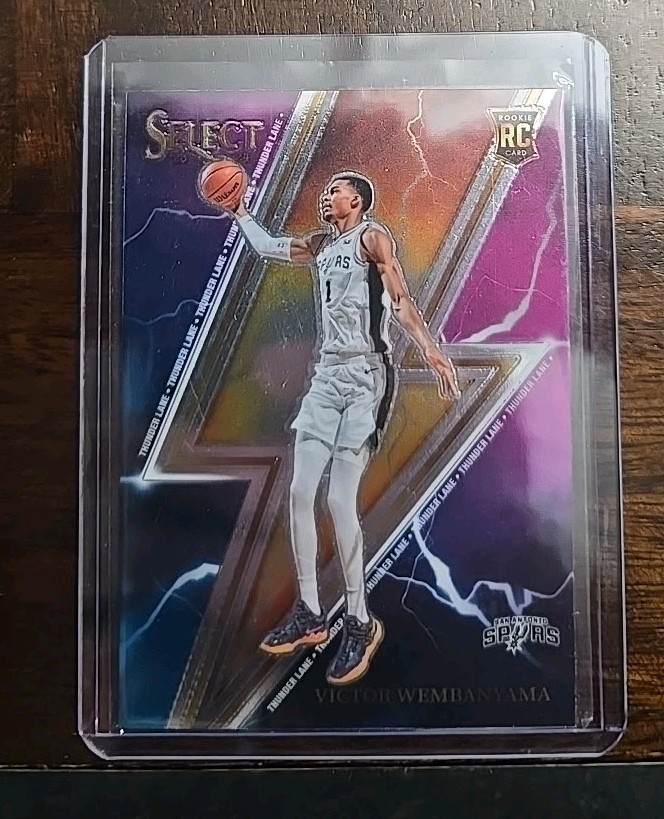 2023-24 Select VICTOR WEMBANYAMA RC Thunder Lane Insert Rookie Spurs