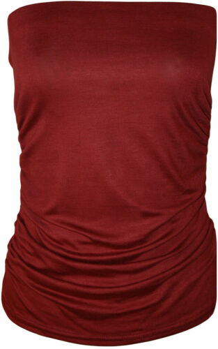 Nuovo gilet donna donna senza spalline arricciati senza maniche tubo fascia 8-26 - Foto 11 di 66
