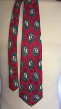 City One Necktie 100% Silk 60" Handmade Sports Mens Golf Swing Red Green Yellow