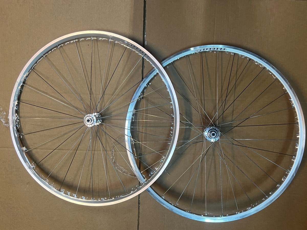 Velocity Aerohead OC Silver Wheelset 8-10sp QR Road CX 700C