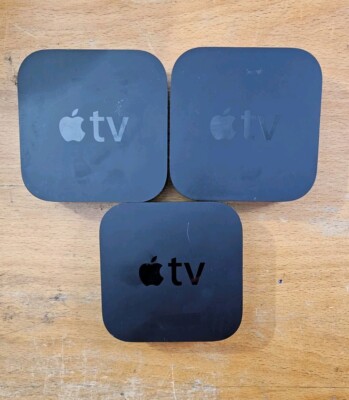 **LOT OF 3** Apple TV A1469 3rd Generation HDMI 1080p FHD Media Streamer *READ*