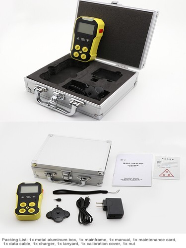 O2 H2S CO LEL 4 in 1 Portable Multi Gas Detector Combustible Gas Leak Detector - Picture 10 of 12