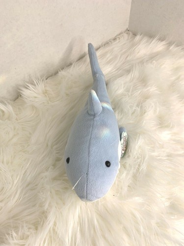 New Cuddly Cousins Shark Blue White Stuffed Plush Animal Toy 13 in lgth - Picture 3 of 5