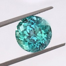 AAA Natural Flawless Ceylon Parti Sapphire Loose Round Gemstone Cut 12x12 MM