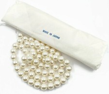 130 VINTAGE JAPAN PEARL ACRYLIC 12mm ROUND SMOOTH BEADS - ORIGINAL PACKAGE 213PT
