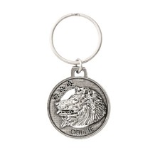 Creative Pewter Designs Collie Dog Pewter KeyChain, Key Fob, D058KC