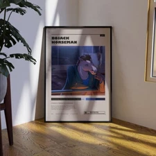 BoJack Horseman Poster, Will Arnett Wall Art, Minimalist Cartoon Wall Decor