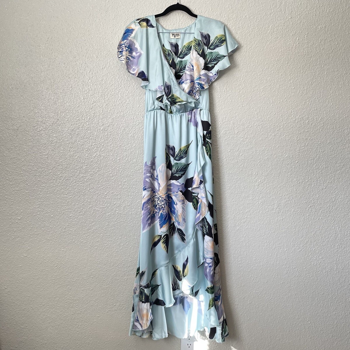 show me your mumu blue floral dress Nina Maxi Dress, in Cottage Floral Blue | Show Me Your Mumu main image 1