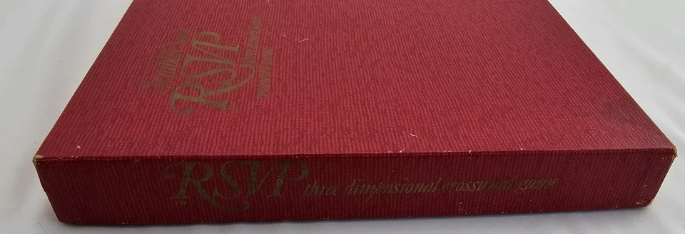 VTG 1966 Scrabble RSVP 3D Board Game – Selchow & Righter – Wood – Complete - Image 4 of 4