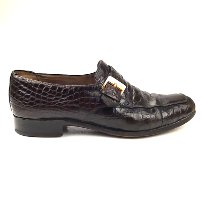 靴 Vintage leather loafers Vintage 80s Pastel Minimalist New Wave Leather Loafer Flats