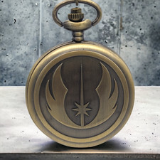 Star Wars Pocket Watch NEW Jedi Order Gift Fan Yoda Birthday Christmas