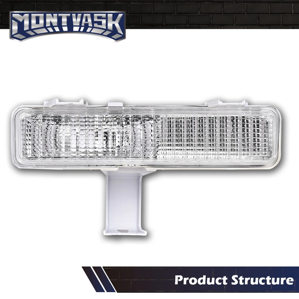 Подходит для 1980-1990 Chevrolet Caprice бампер поворотник свет объектив слева + справа - Изображение 2 из 4