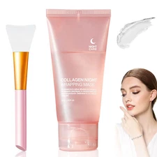 Medicubi Collagen Night Wrapping Mask Overnight Peel Off Facial Firming Mask New