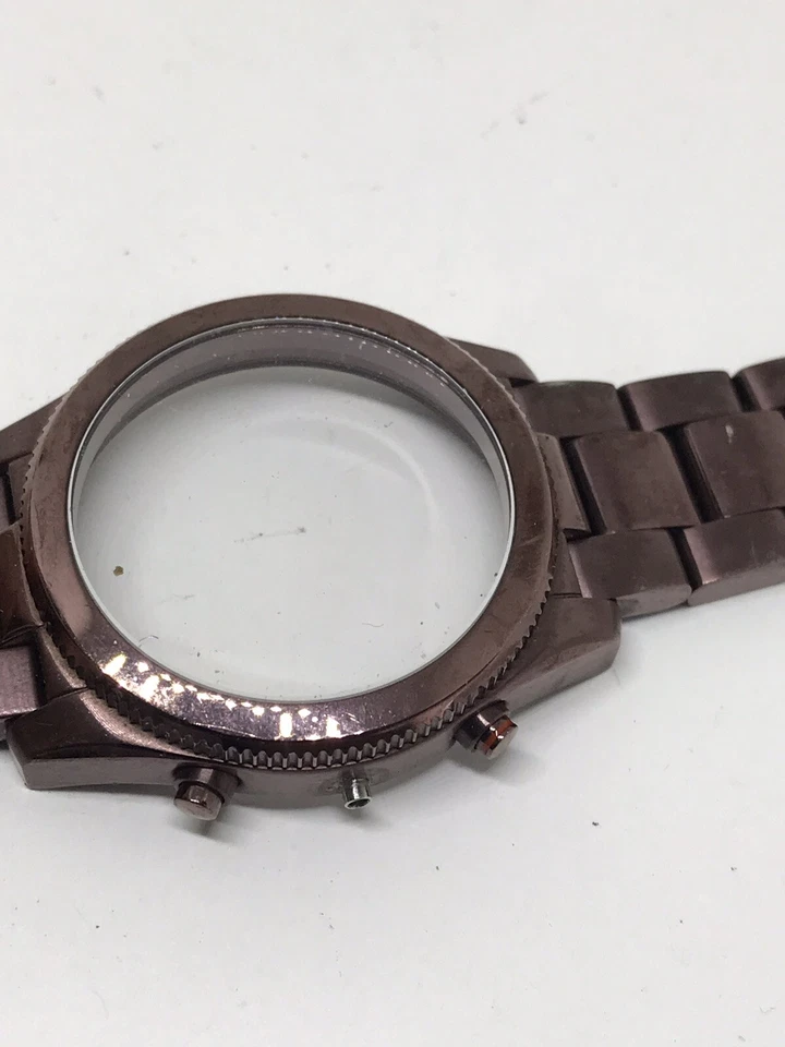 Reloj Fósil Pulsera Eslabones Estuche Piezas Cristal Cierre Usado Correa Mujer 18mm Z654 Foto 3 de 4