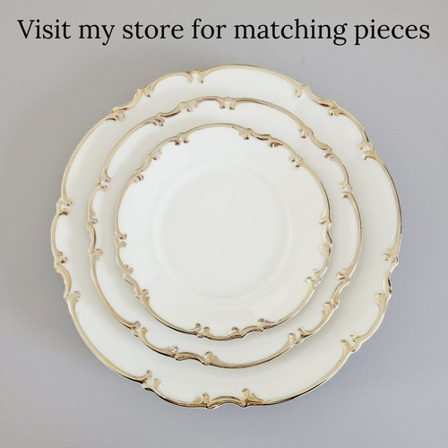 Hutschenreuther Revere BREAD Plate White Body Heavy Platinum Trim Elegant Decor - Picture 10 of 11
