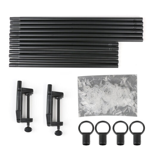 Black Metal Over Table Tabletop Rod Hanging Lever Stand Display Pole Decoration - Picture 13 of 18