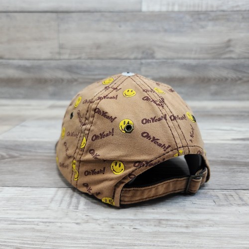 Oh Yeah Smily Face Emoji Cap Mütze Erwachsene Damen verstellbarer Riemen hinten Outdoor Wandern - Bild 4 von 9