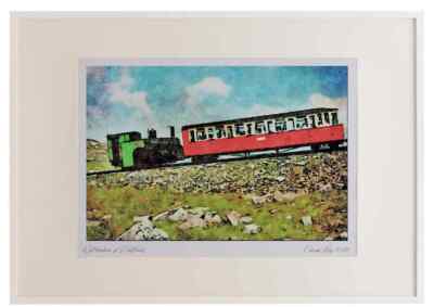 788041 The Snowdon Mountain Railway No. 8 Eryri With A Passenger Train A3 Pictu