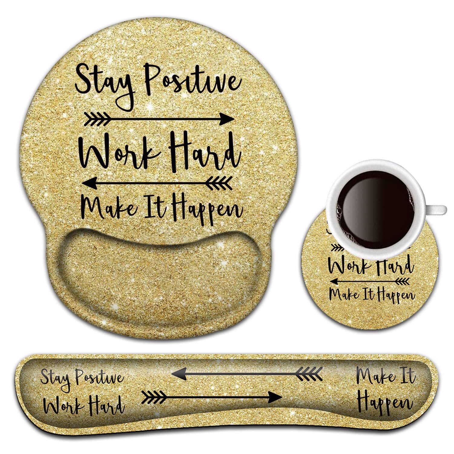 Ergonomic Gel Keyboard Wrist Rest and Mouse Pad with Wrist Support-image