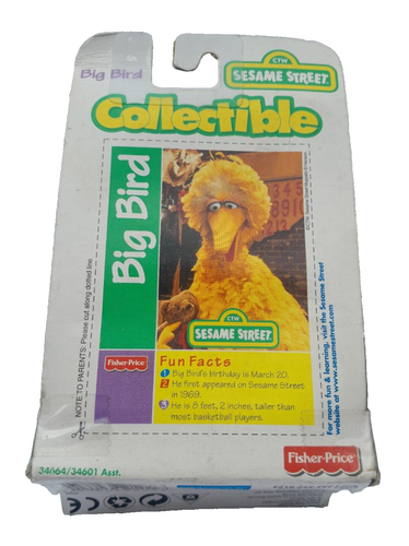 DAMAGED BOX VTG 1998 FISHER PRICE SESAME STREET BIG BIRD COLLECTABLE TOY FIGURE - Picture 2 of 3