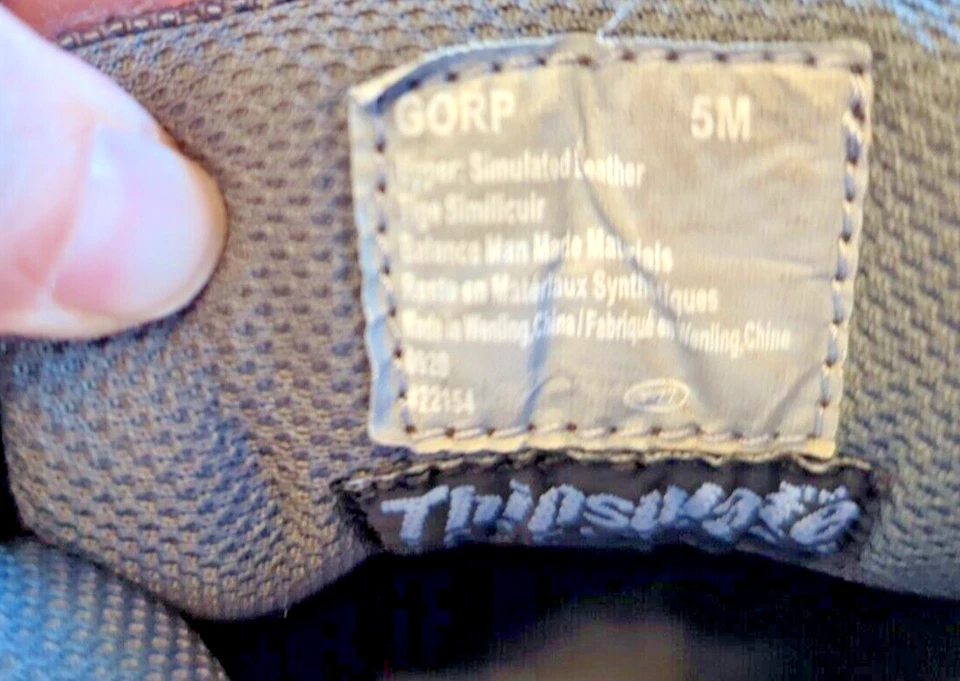 Deerstags Thinsulate Black Laced Hiking Boots 5 M Youth Used Condition - Image 3 of 4