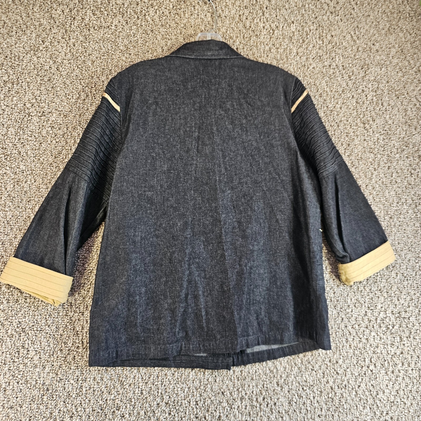 Indigo Moon Jacket Womens Small Button front 3/4 … - image 5